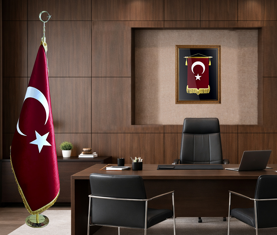 Türk Bayrağı Makam ve Tablo (KÜÇÜK BOY)