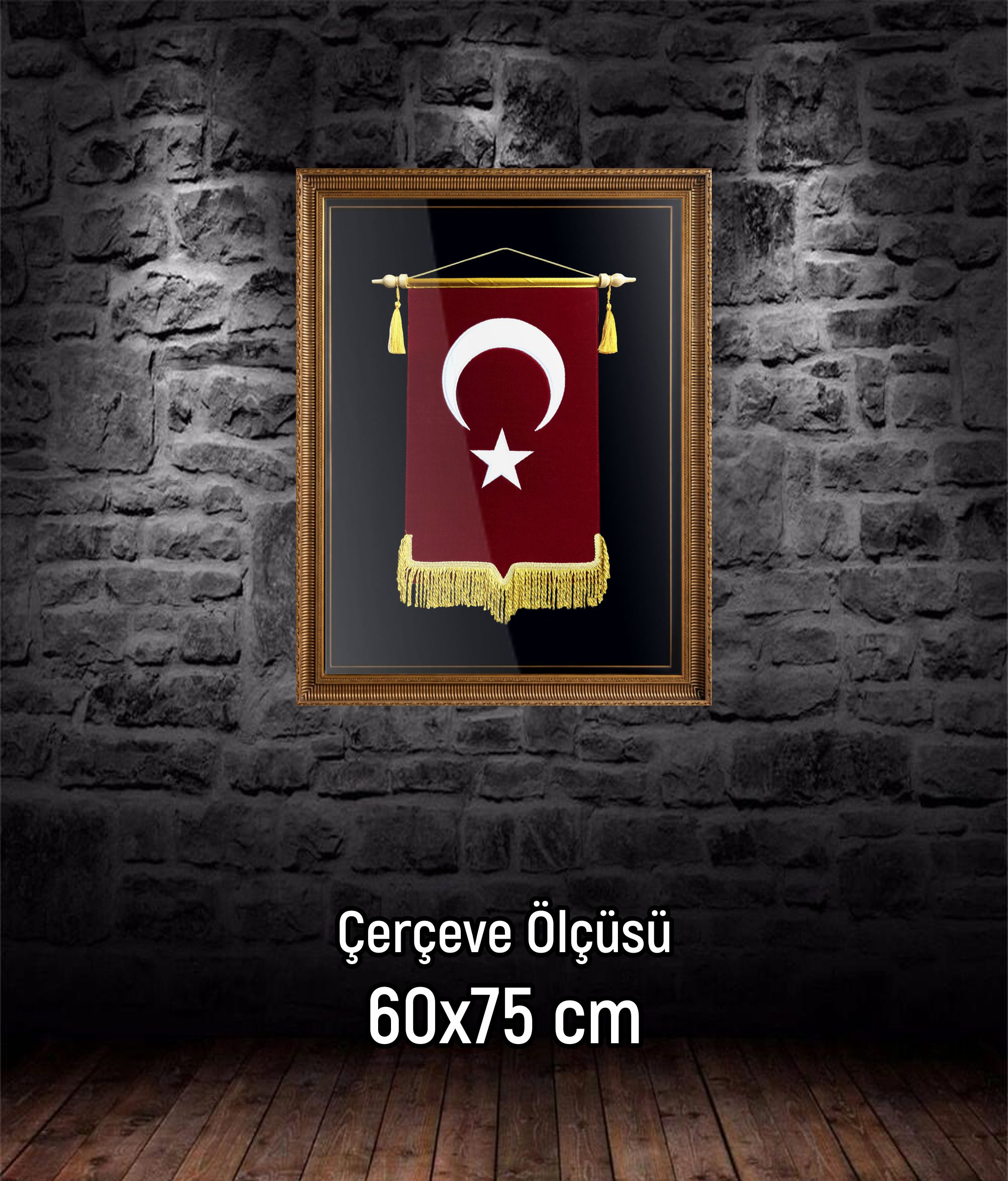Türk Bayrağı Tablo (KÜÇÜK BOY)